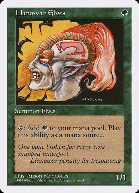ラノワールのエルフ／Llanowar Elves - MTGフレーバーテキスト